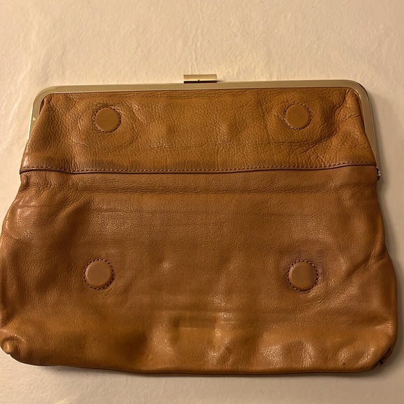 Camel leather clutch - Picture 2 of 4